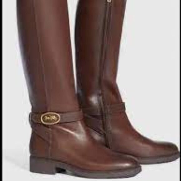 Coach Ruby Horse and Carriage Boot with Extended Calf Woman Size 6 - Picture 2 of 12